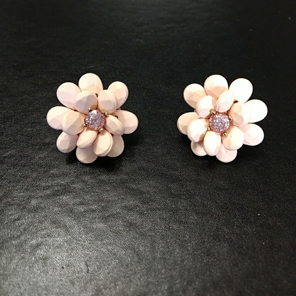 Betsey Johnson Jewelry - ** Betsey Johnson peachy flower earrings